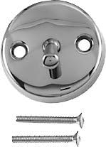 Trip Lever Faceplate with Screws - Stainless Steel