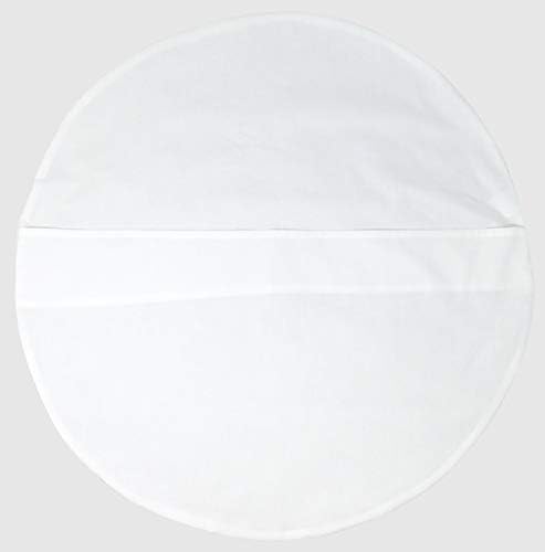 COMFORTNIGHTS Memory Foam Donut Cushion with Extra Firm Support Base and White Polycotton cover.