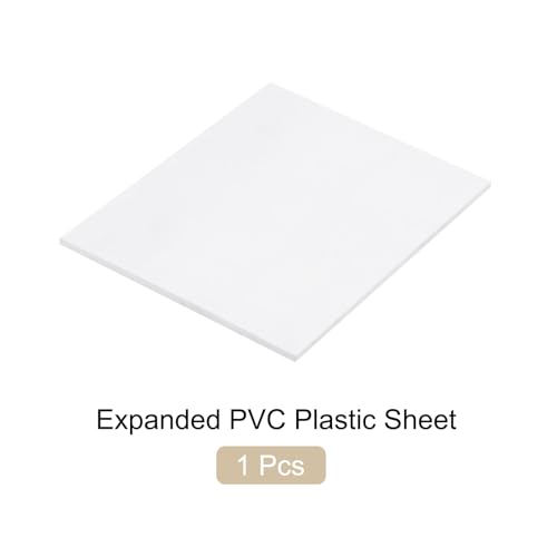 Image of Expanded PVC Plastic Sheet 1 /4 inch Thick, 11 inchx14 inch Lightweight Rigid Foam Sheet, [for Crafts Signage Displays Digital Screen Printing] - White / 3 Pcs