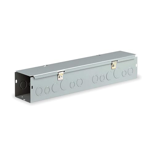 Wiegmann HS666 NEMA 1 Combination Hinge/Screw Cover Wireway with Knockouts, Steel, 6