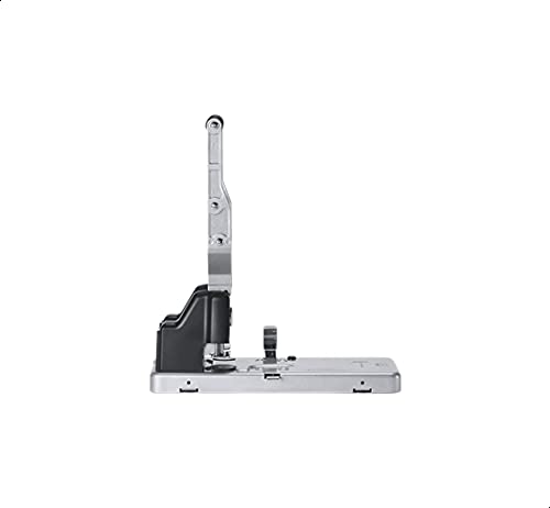 Rexel HD2150 Ultra Heavy Duty 2-Locher, 150 Blatt Kapazität, müheloses Stanzen, Metall, Silber/Schwarz, 2101234