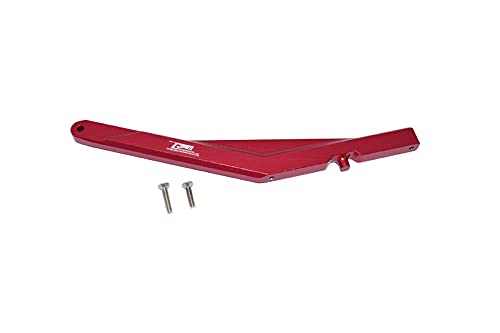GPM for LOSI 1/10 LASERNUT Tenacity U4 LOS03028 Aluminum Rear Chassis Brace -3PC Set (red)