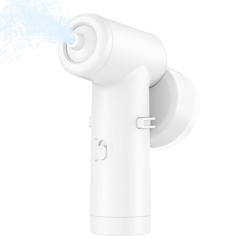 EVINYEP Bath Jet Spa, Impact Force 65 kPa Rechargeable Bath Jet for Tub, Bubble and Jet Two Mode, Cordless Portable Bathtub Accessories with Adjustable Speed, Bathtub Jets for Home Spa, Relaxing-White