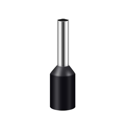 Virola de compresión VE4012 para cable eléctrico terminal aislado negro pack de 1000