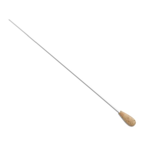 Pickboy PBFTS150E White 350mm Fiberglass Conductor Baton, Cork grip 30mm x 27mm