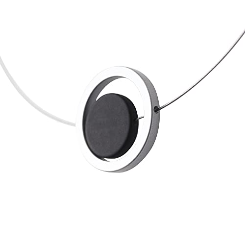 Polariskette schwarz mit 10 Wechselperlen Wechselkette Halsreif