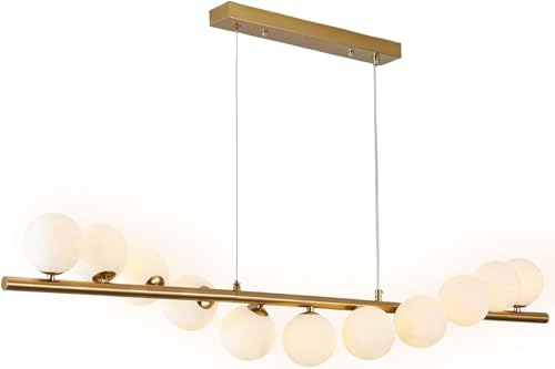 Lámpara de araña moderna de cristal G9 con diseño nórdico para comedor 7