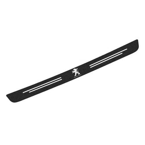 VALBEL Coche Protector Parachoques Trasero, para Peugeot 308 SW 2017-2023 Goma para Parachoques,Autoadhesiv Antideslizante antiarañazos Maletero Protección Accesorios,A