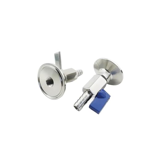Adaptador de válvula de drenaje Tri-Clamp para manguera de salida de vino 3