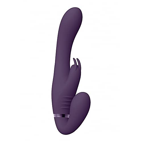 Shots VIVE - Suki Vibrating Strapless Strap-On Rabbit - Purple