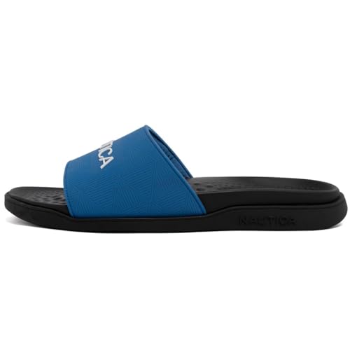 Image of Nautica Men's Athletic Cushioned Casual Slip On Shower Pool Beach Slide Sandals