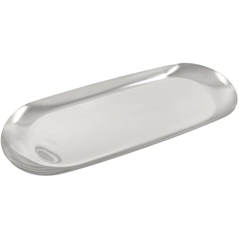 Unlorspy Oval Stainless Steel Tray Cover