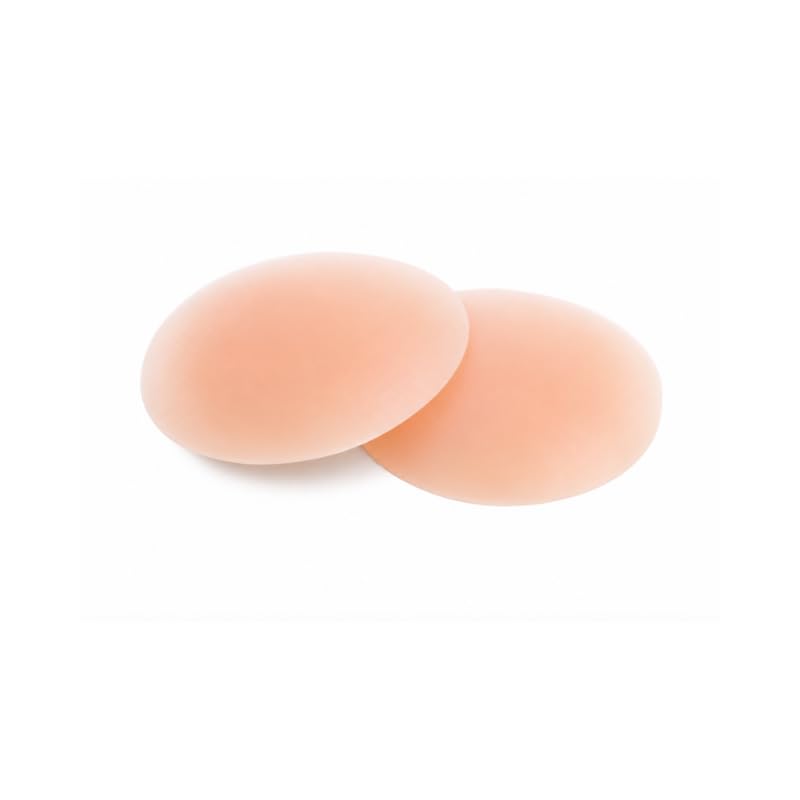 Women Adhesive-Free Silicone Nipple Covers - Reusable Non-Sticky Pasties for Sensitive Skin | Invisible Under Snug Outfits | Beige-image-36