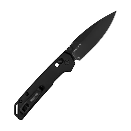 Image of Kershaw Mini Iridium Folding Pocket Knife, 3 inch D2 Steel Blade, DuraLock, Aluminum Handle, Pocketclip