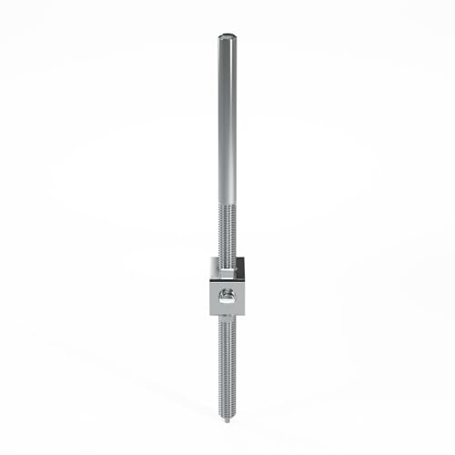 Ensamblaje de perno para puertas plegables Brixwell 1-165, gris, 5-1/2 pulgadas miniatura 3