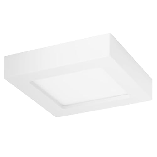 Downlight E6 LED di superficie quadrata 16W offre una luce gialla calda ideale per creare atmosfere accoglienti in qualsiasi spazio. Efficienza e stile in un unico prodotto.