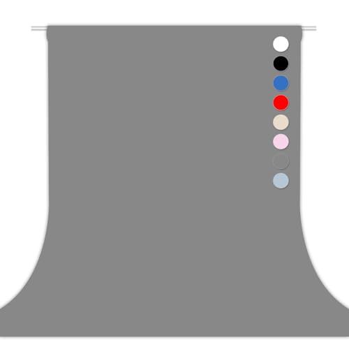 Gery Photo Backdrop for Photoshoot Wedding Birthday Graduation 5x7FT