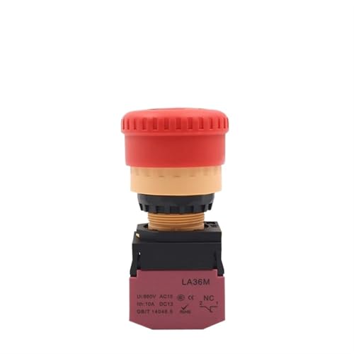 Interrupteur d'arrêt d'urgence pour commande d'ascenseur 22mm 2NC