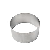 LIXSAZSE Runde Mousse Kuchenform, Sugarcraft Kochring, Wiederverwendbare Dessertkeksform, Backwerkzeug für Küchenbäckerei, 5x5cm