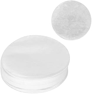 Raguso 100pcs Paper Filter Set Round Coffee Tea Filter White Disposable Paper Filter Mocha Coffee Filter Paper Professional Replacement Filter for Coffee Machines Tea Cup (6 60mm)