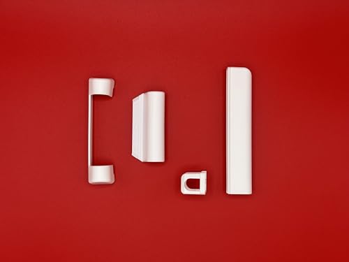 Maco - Set di tappi di copertura multi colore bianco, Matic e Multi – Trend, cuscinetti ad angolo, nastro angolare (set da 1 bianco)