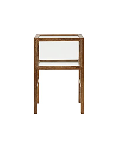 House Doctor 203800453 Montre Table d'appoint Marron Antique L 38 x l 28 x H 60 cm