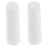 Baluue 2 Piezas para Puntas de Paraguas de Reemplazo para Extremos de Bastones de Senderismo y Paraguas Protectores Antideslizantes para Exteriores y Bastones de Trekking Color Blanco