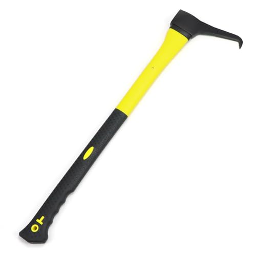 QWORK 28-Inch Professional Hookaroon with Forged Carbon Steel Spike and Ergonomic Fiber-Glass Handle Durable Anti-Slip Grip for Wood Moving and Splitting