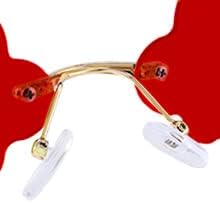 FEISEDY Retro Dripping Cloud Shaped Tassel Sunglasses Rimless Women Funny Party Disco Eyewear B2834 - Image 2