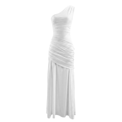 Robe de soirée longue asymétrique coupe bodycon de cocktail - 7