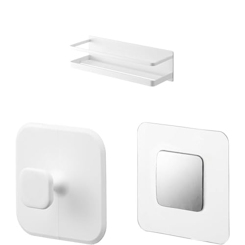 �y�Z�b�g�����z�R�����(Yamazaki) �}�O�l�b�g �o�X���[�� ���b�N ���C�h �z���C�g ��W28XD9.5XH8cm �������[ �t�b�N�t�� 4237 + �T�j�^���[ �V���R�[�� �X�|���W �z���C�g W7.5×D7.5×H3cm �^���[ ����������[ 