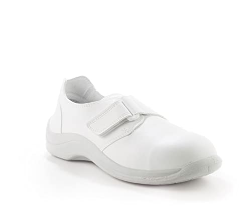 Codeor MyCodeor Velcro Safety S2 Professional Slip On Safety Shoe  White, 35 Size