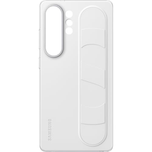 SAMSUNG Standing Grip Case with Strap and Kickstand for Galaxy S25 Ultra White