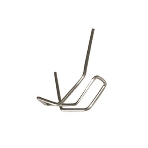 FUANA Para soldador de plástico de acero inoxidable, 100 unidades, 0,6 mm y 0,8 mm, para clavos de soldadura precortados, ABS, PVC, reparación de nailon