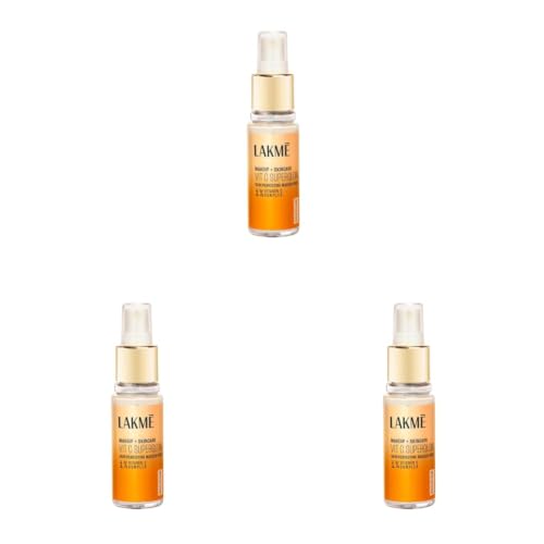 Image of Lakme Makeup+Skincare VitC Superglow Skin Perfecting Makeup Fixer 60ml (Pack of 3)