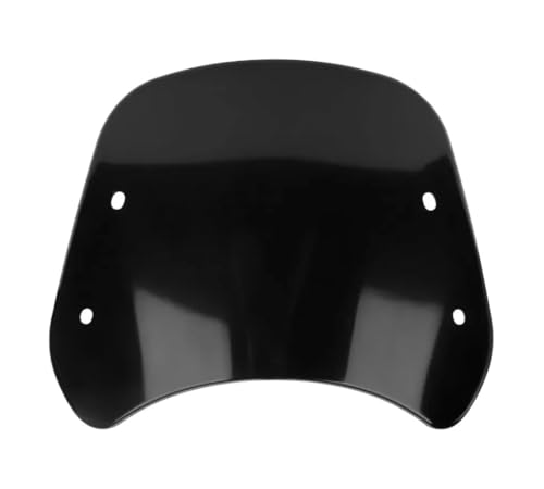 Déflecteur pare-brise réglable noir universel pour phare de moto de 5 à 7 pouces