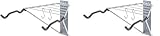 Delta Cycle Pablo Monet Folding Bike Wall Mount Rack Storage for Garage Indoor, Pablo Two Bike Silver (Pack of 2)