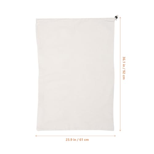 Bolsa de lavandería de lona natural de gran capacidad para ropa 3