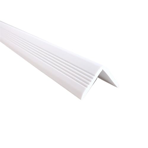 Borde de esquina de pared autoadhesivo y protector de nariz blanco antideslizante 2