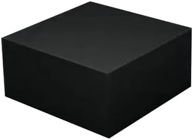 Black Display Pedestal Stand for Weddings, Flower & Dessert Showcase, 30x30x100cm Floor Standing Cube Display Pillars, Art Decor & Model Presentation