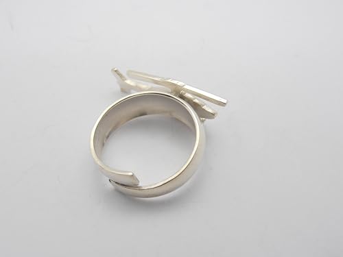 Bague hélicoptère argent 925 le cadeau idéal pour un pilote d'aéronef - 7