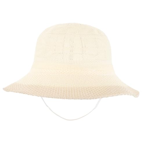 Woven Bucket Hat Girls Boys and Girls Sun Hat Foldable Design for Summer Sun Protection Khaki