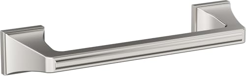 Image of Amerock Mulholland 9 inch Polished Nickel Towel Bar