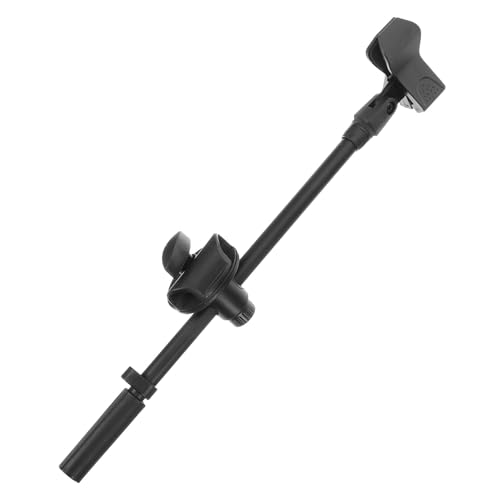 MUELODSIC Soporte De Micrófono De Escritorio Con Brazo Metálico Articulado De 350 Mm y Abrazadera Con Resorte, Ajustable Altura Para Estudio y Transmisión