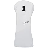 Cabilock Golf Schlägerkopfabdeckung PU Schutzcover für Herren Kratzfest Langlebig Elegantes Design Schützt Driver und Fairway Woods als Golfzubehör für Effektiven Club Schutz