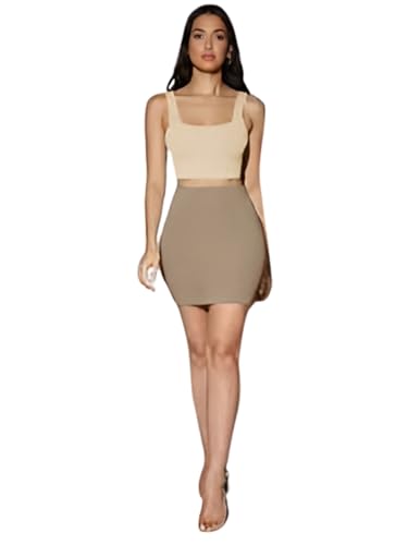 Image of Ben Martin Women's Cotton Stretchable Square Neck Sleeveless Tank Top