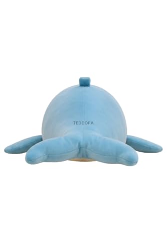 Image of Whale Fish Soft Toy for Girls Boys Kids,Sky Blue,Whale Sea Animal Plush Stuffed Baby Teddy Gift Birthday, 30cm