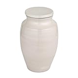 Medium Round White Terracotta Cachepot