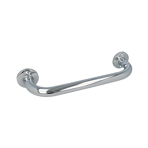 tecuro Wannengriff 300 mm - Messing verchromt - Ø 25 mm Rohr mit runden Rosetten