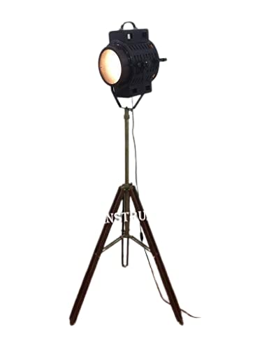 THOR INSTRUMENTS Vintage Hollywood Studio Photography Spot Light Tripod Floor Stand Tripod Home Decor Rustic Vintage Home Decor Gifts